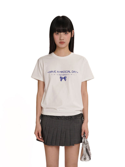 [MOROMORO] y2k printed tee