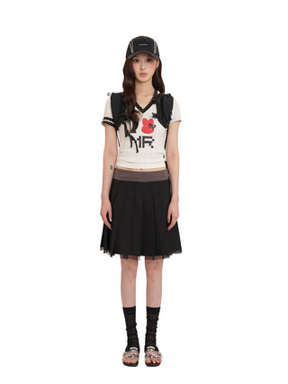 [MOROMORO] polka dot tee