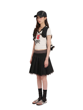 [MOROMORO] polka dot tee