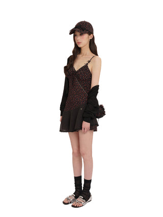[MOROMORO] plaid lace dress