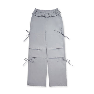 [MOROMORO] mesh parachute pants