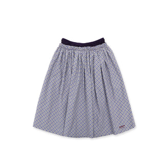 [MOROMORO] plaid cake skirt