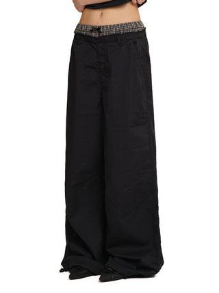 [MOROMORO] patchwork casual pants