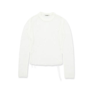 [MOROMORO] bow tassel blouse
