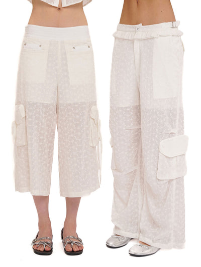 [MOROMORO] lace casual pants