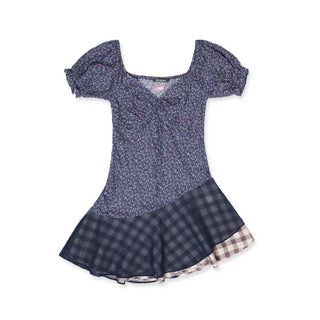 [MOROMORO] floral mesh top