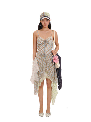 [MOROMORO] layered strap dress