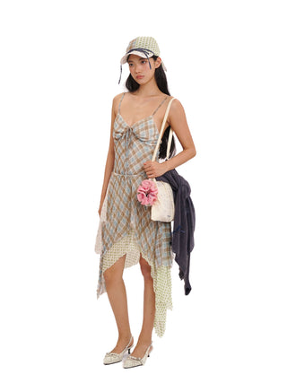 [MOROMORO] layered strap dress