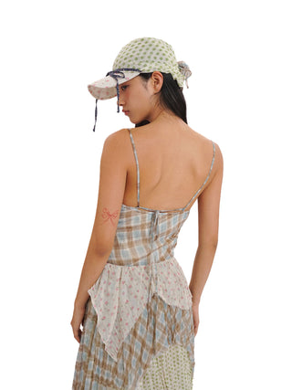 [MOROMORO] layered strap dress