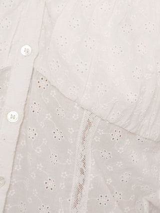 [MOROMORO] lace cardigan top