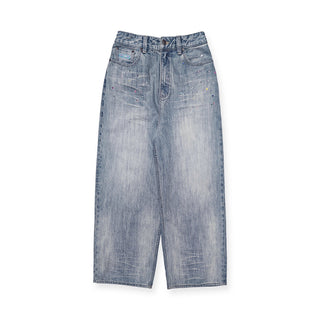 [MOROMORO] rhinestone denim pants