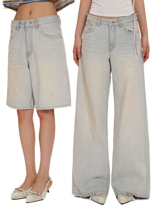 [MOROMORO] light blue jeans
