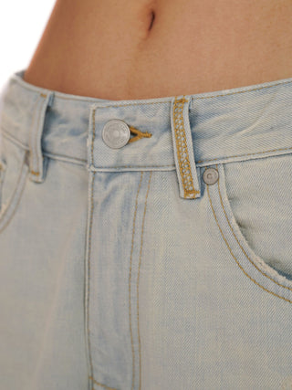 [MOROMORO] light blue jeans