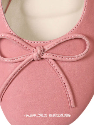 [MOROMORO] bow ballet slippers