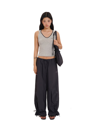 [MOROMORO] lace casual pants