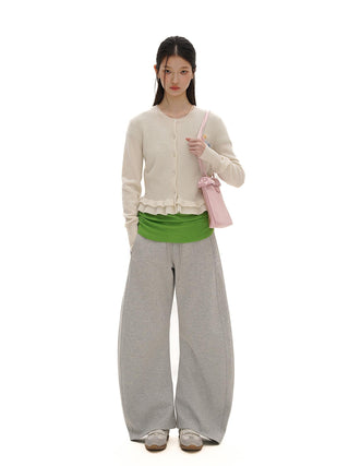 [MOROMORO] ribbon knit cardigan