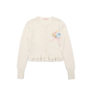 [MOROMORO] ribbon knit cardigan