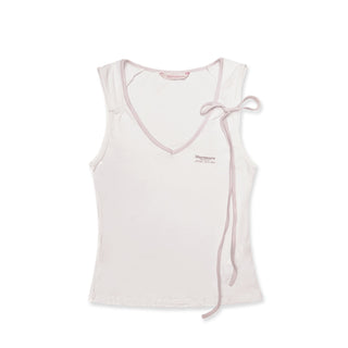 [MOROMORO] bow lace camisole