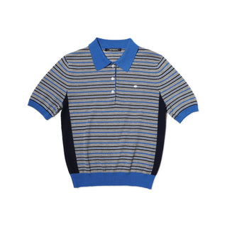 [MOROMORO] striped polo top