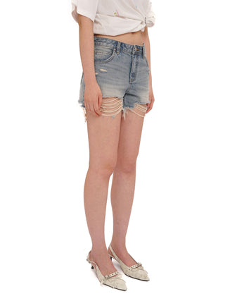 [MOROMORO] denim short shorts