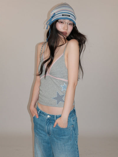 [MOROMORO] plaid slim vest