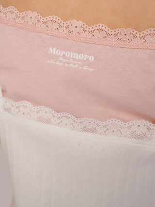 [MOROMORO] lace cute tee