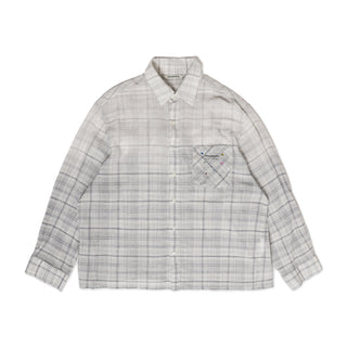 [MOROMORO] plaid loose shirt