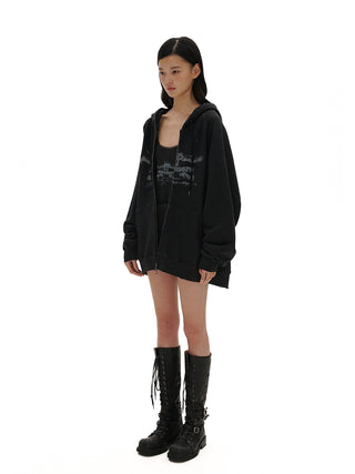 [MOROMORO] bow knit cardigan