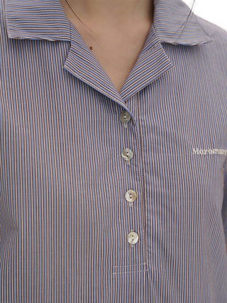 [MOROMORO] striped shirt top