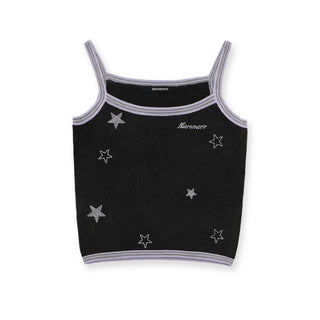 [MOROMORO] rhinestone striped top