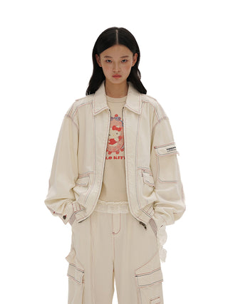 [MOROMORO] denim coat