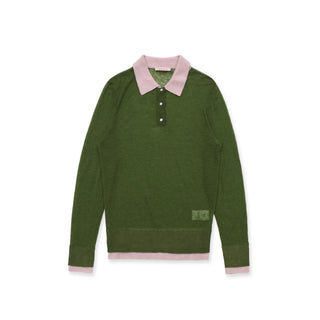 [MOROMORO] contrast knit cardigan