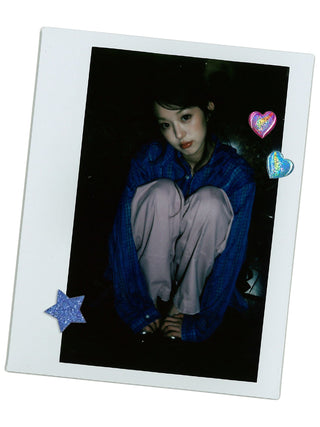 [MOROMORO] plaid mesh shirt