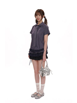 [MOROMORO] doll collar shirt