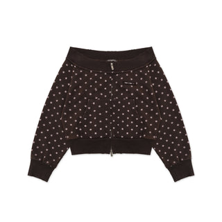 [MOROMORO] distressed off-shoulder