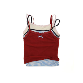 [MOROMORO] bandage lace camisole