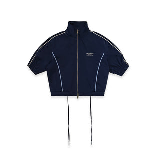 [MOROMORO] patchwork sports suit