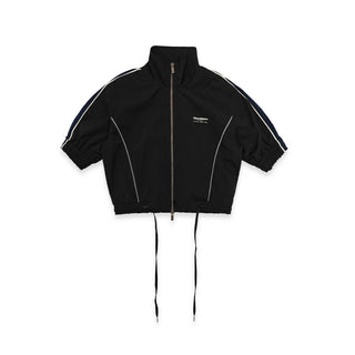 [MOROMORO] patchwork sports suit