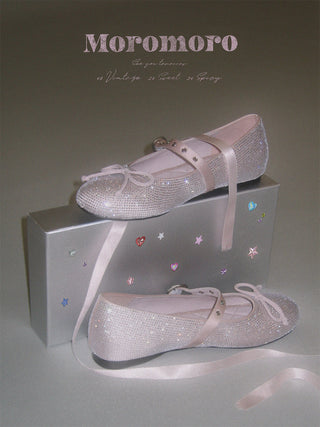[MOROMORO] diamond ballet shoes