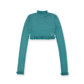 [MOROMORO] stretch lace top