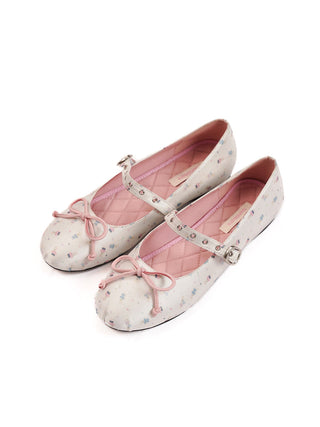 [MOROMORO] satin ballet shoes