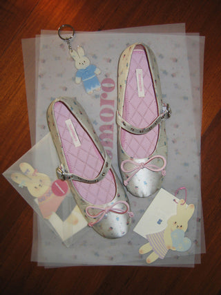 [MOROMORO] satin ballet shoes