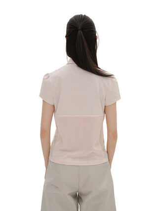 [MOROMORO] polo split tee
