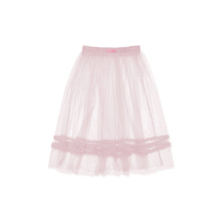 [MOROMORO] transparent mesh skirt