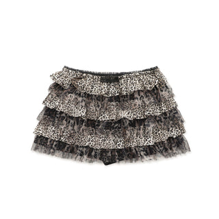 [MOROMORO] leopard lace shorts