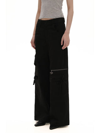 [MOROMORO] bandage pocket pants