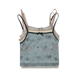 [MOROMORO] rabbit print vest