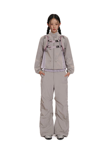 [MOROMORO] nylon sports suit