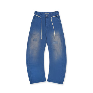 [MOROMORO] french blue trousers