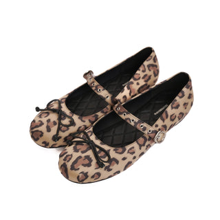 [MOROMORO] leopard ballet shoes
